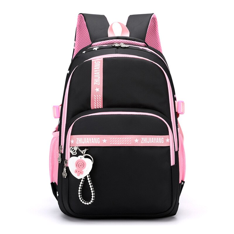 grand cartable pour enfants mignon étudiant école sac à dos étanche sac à dos école primaire livre sacs pour adolescentes Mochilas: black