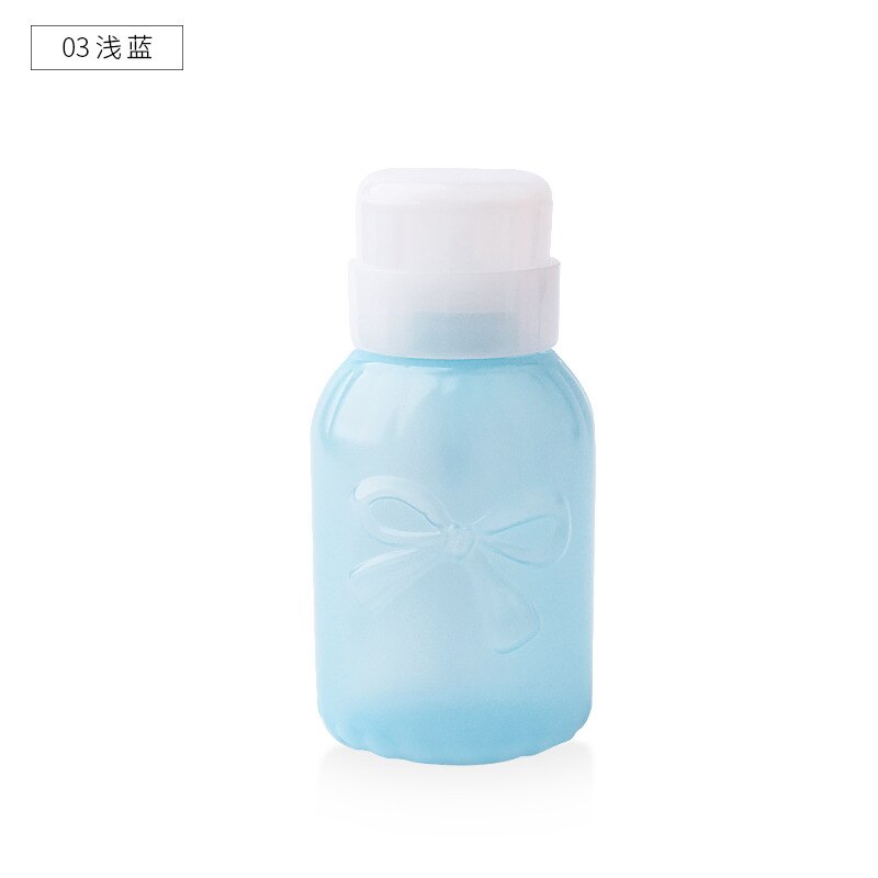 Neglefjerner flaske tom pumpe dispenser negle rensemiddel væske flaske uv gel polish ren acetone flaske: 03