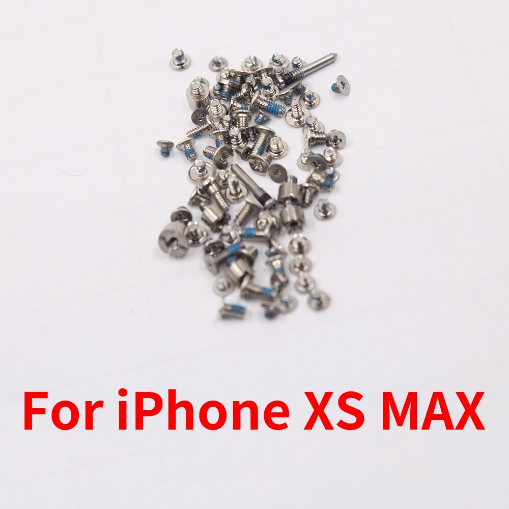 PINZHENG Completo Kit di Viti Per il iPhone X XR XS XSMax Screw Set di Ricambio 2 Viti Dock in Basso Set di Accessori di Riparazione bullone: For iPhone XSMAX