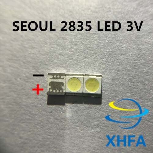 50Pcs Voor Lg Originele Seoul Led Lcd Tv Backlight Lamp Kralen Lens 1W 3V 3528 2835 Cool wit Licht Kraal