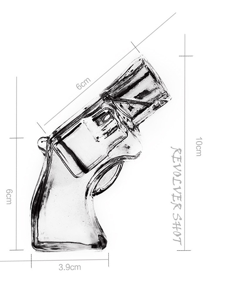 2 stks/partij 50ml Grappige Whiskey Glas Vodka Cup Drinken Bier Glas Transparant Borrelglaasjes Cup voor Bar Club Party cadeau voor Mannen