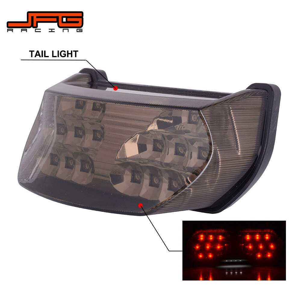 Motorcycle Integrated Led Rear Tail Light Turn Signal Brake Light For Kawasaki Gpz1100 95 97 8078