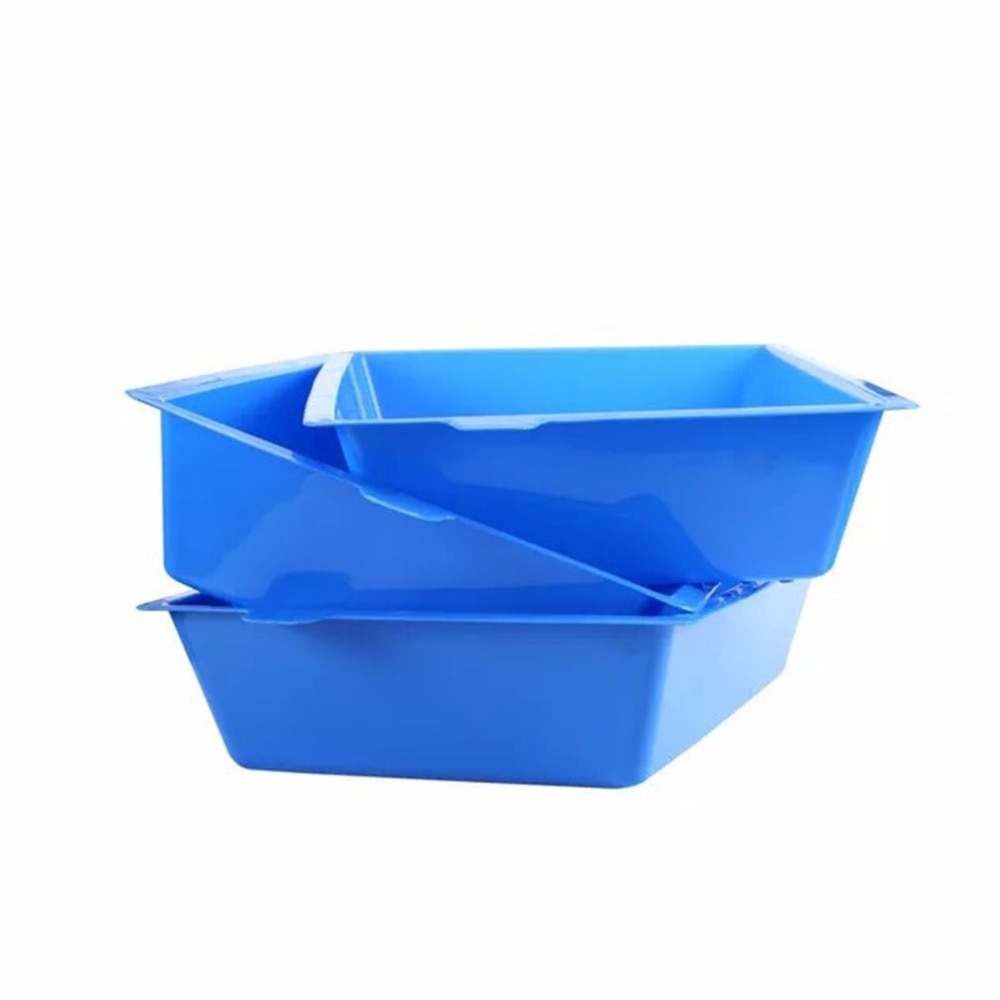3 pièces de lit pour chat Semi fermé anti-éclaboussures chat toilette chat litière boîte en plastique bac à litière fournitures pour animaux de compagnie 3 plateaux verrouillés facile à utiliser
