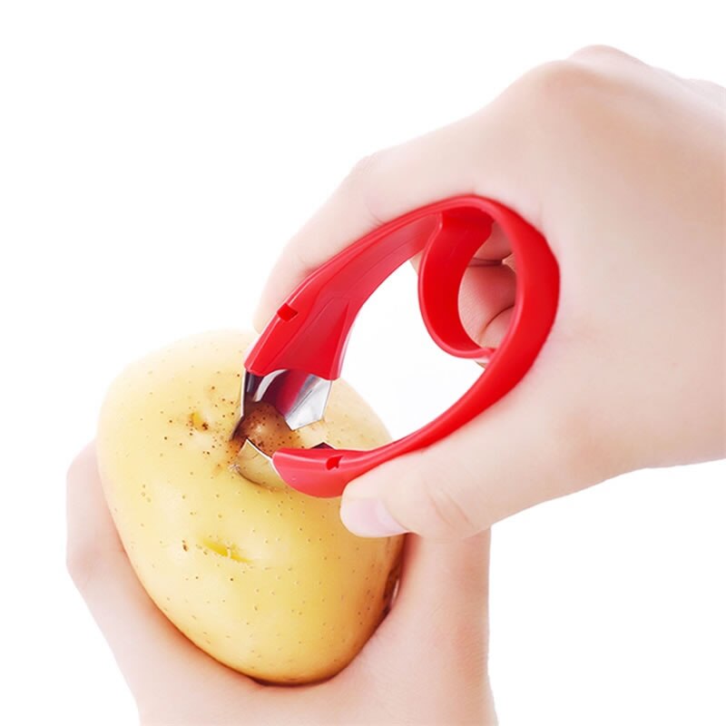 Fruktstjälkar separator remover tomat frukt jordgubb pedicle ta bort enhet stam separator potatis ögon remover köksredskap