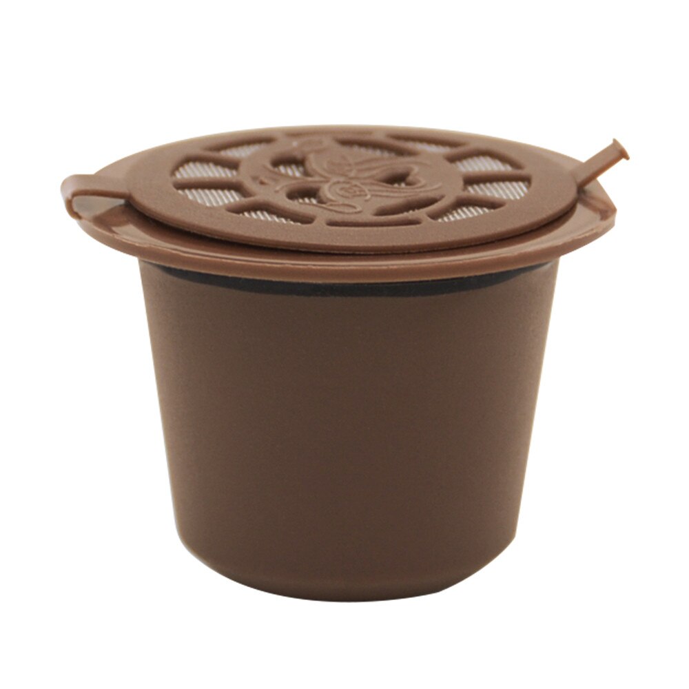 Hervulbare Herbruikbare Koffie Capsules Pods Voor Nespresso Filter: Brown