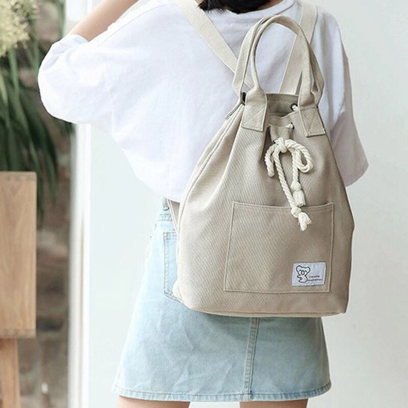 Sacs à dos en toile Sac à dos de voyage pour Femme Mochila Sac à bandoulière d'école Sac A Femme