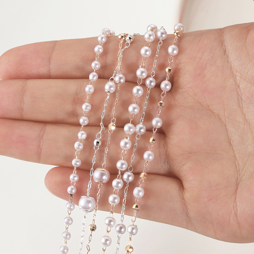 1Meter Pearl Beads Chains for Jewelry Making DIY