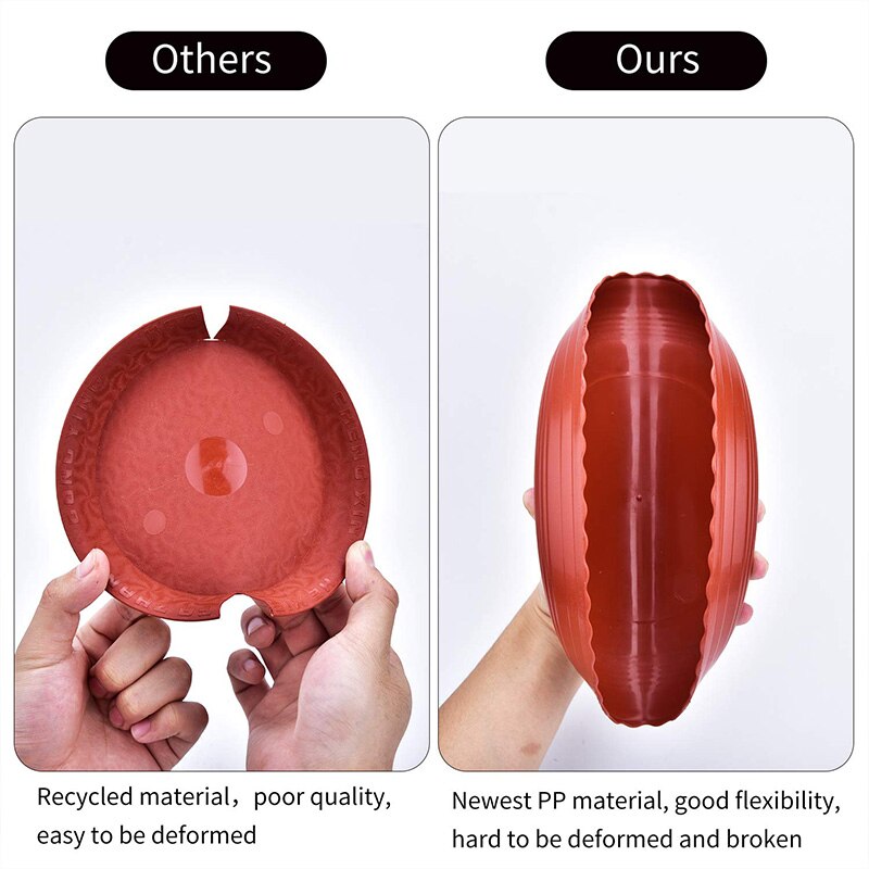 Plantenschotel 8 inch plastic bloempot druppelbakken voor binnen- en buitenplanten bloempot rond  (10 stuks)