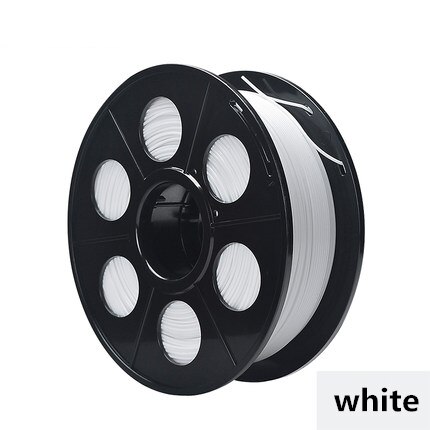 Nylon3D-filamento para impresora, 1,75mm, 1KG, PLA, ABS, PLA, madera, TPU, PETG, ASA de carbono, PP, PC: white
