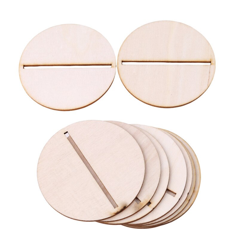 1Pack Anzahl 1-10 Ort Halter Tisch Anzahl Abbildung Karte Holz Hochzeit Party Digitale Sitz Dekoration
