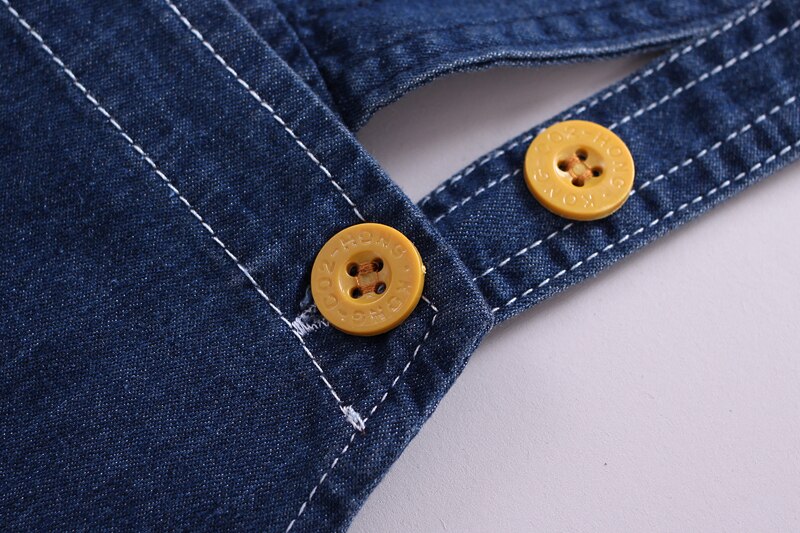 DIIMUU di Modo di Estate Delle Ragazze Dei Ragazzi Tute E Salopette Bambino Del Bambino Dei Vestiti Del Bambino del Denim Lavato I Pantaloni Chidlren Vestiti Shorts Bretella Mutanda Fondo