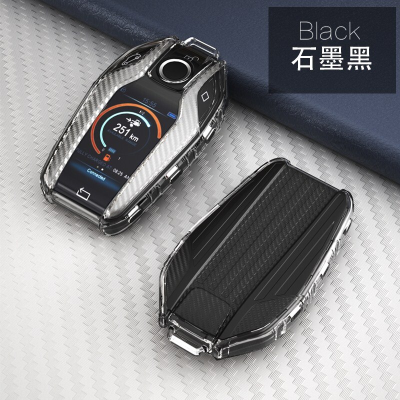 Bil fuld nøgle etui led display nøgle cover cover til bmw 5 7 serie  g11 g12 g30 g31 g32 i8 i12 i15 g01 x3 g02 x4 g05 x5 g07 x7