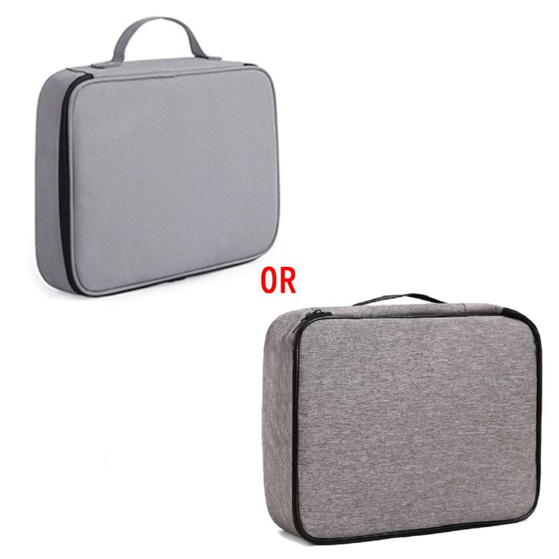 Bolsa de almacenamiento de billetes para documentos, organizador de archivos impermeable de gran capacidad, diferentes compartimentos, certificados, para viajes de oficina y casa