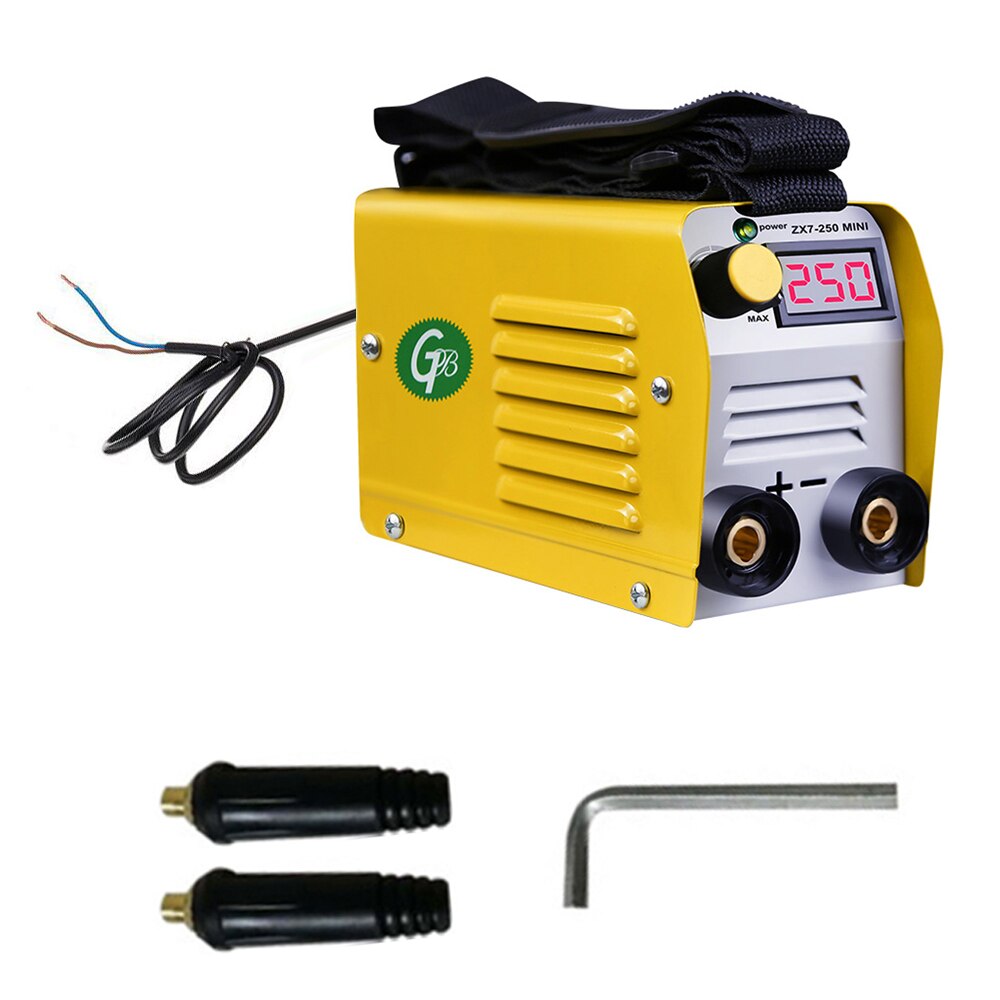 ZX7-250 Household Portable Mini Electric Welding Machine 20-250A Adjustable IGBT Digital Soldering Equipment with Display