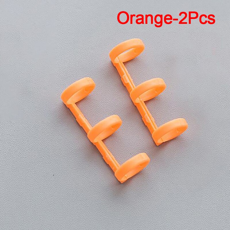 Metal Book Binders Loose Leaf 3 Ring Calendar Circle Binder For Scrapbooking Album Hinged Rings School Binding Paper Clip: Orange 2pcs