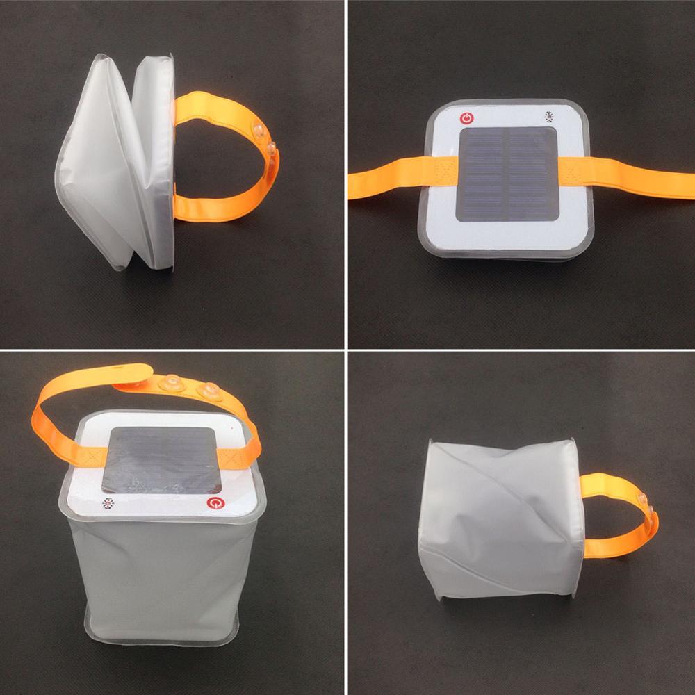 Solar Inflatable Lantern USB Solar Inflatable Light Folding Air Bag Light Camping Led Light For Camping Hurricane Emergency