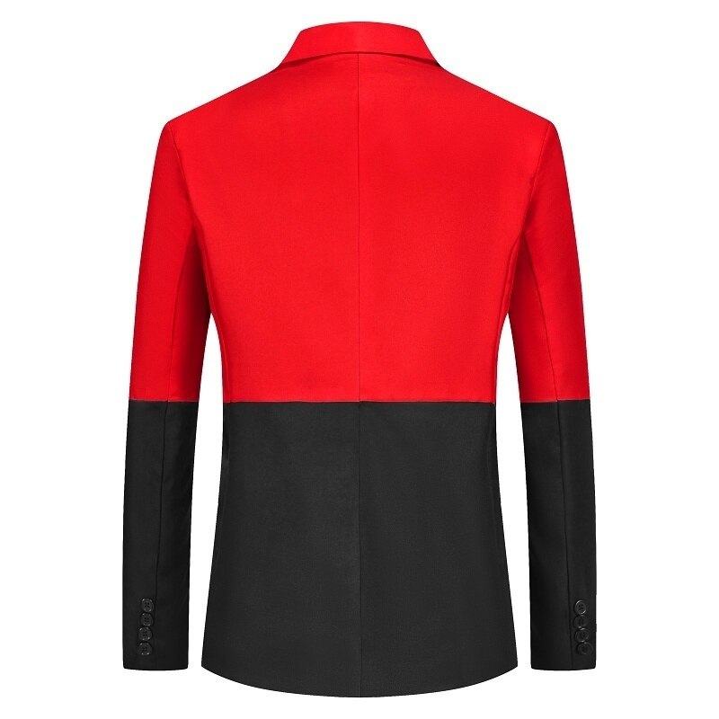 Slim Fit para hombres Blazer Casual sólido negocio boda prendas de vestir abrigo traje Tops de una sola botonadura Regular completo