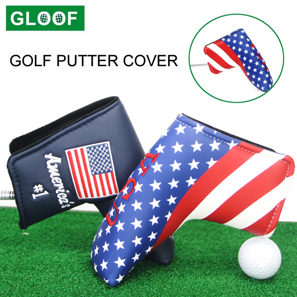 1 pièces universel imperméable à l'eau en cuir PU Golf lame Putter tête couverture protecteur pour accessoires de Golf