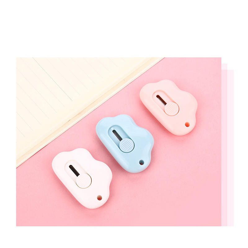 1p Mini Cute Utility Knife Cartoon Portable Demolition Express Paper Cutting Art Knife Student School Office School Supplies: N