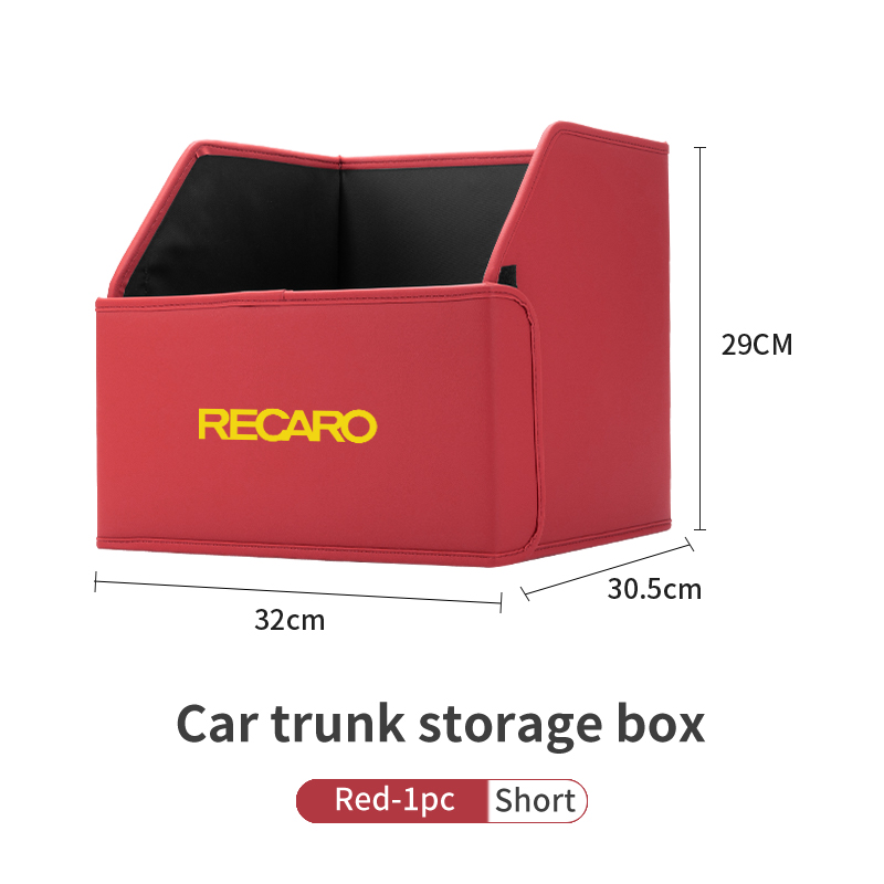Boîte de rangement de coffre de voiture, mallette de rangement d'outils, rangement pour Recaro, style intérieur automobile: Or