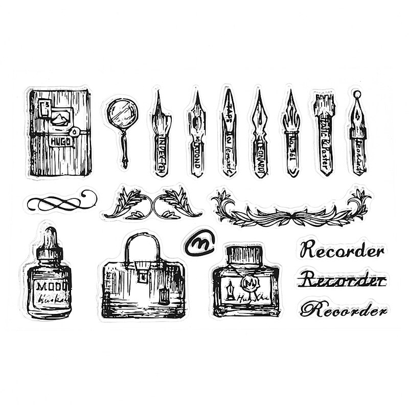 1PC Transparent Silicone Clear Rubber Stamp Sheet Cling Scrapbooking DIY