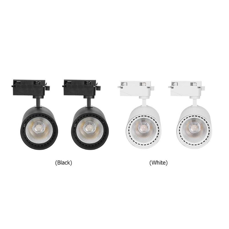 2 stuks COB 30W LED Track Rail Lamp Verstelbare Aluminium Winkel Office Spotlight