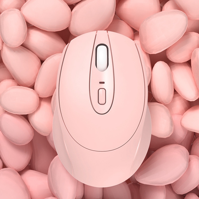 Portable Wireless Mouse 2.4Ghz Silent Student Mini Pink Fresh Art Cute Mouse for Office Laptop Desktop
