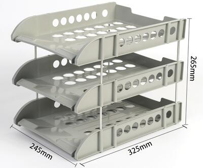 Document Stand Holder Office Desktop Plastic Tray File Holder Rack Storage Suppiles Book Magzine File Organizer Tray Rack Shelf: E