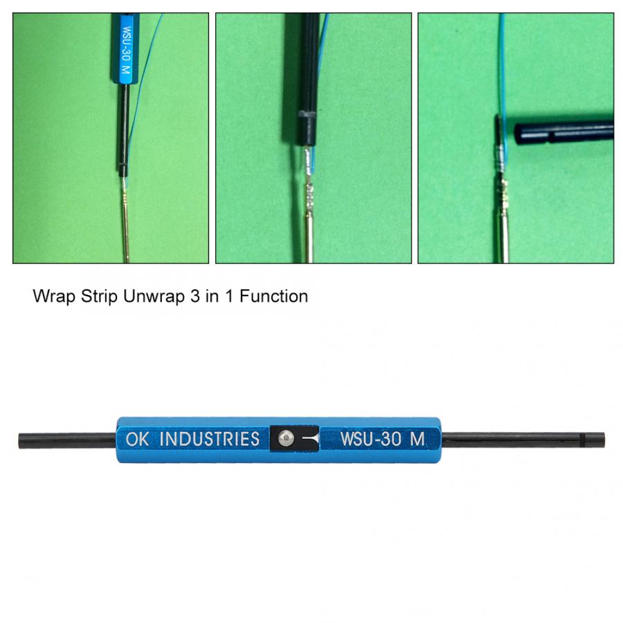 3-in-1 Durable Wire Wrap Hand Tools WSU-30M Wire Wrap Strip Unwrap Tool For AWG 30 Cable Prototyping Wrapping