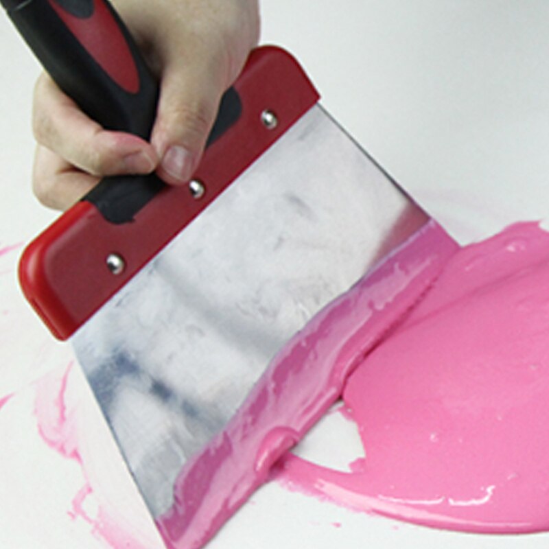 Coating Chocolate Spatula Baking Scraper Stainless Steel Dough Scraper Cake Spatula Chocolate Baking Pastry Tools Kitchen Tools