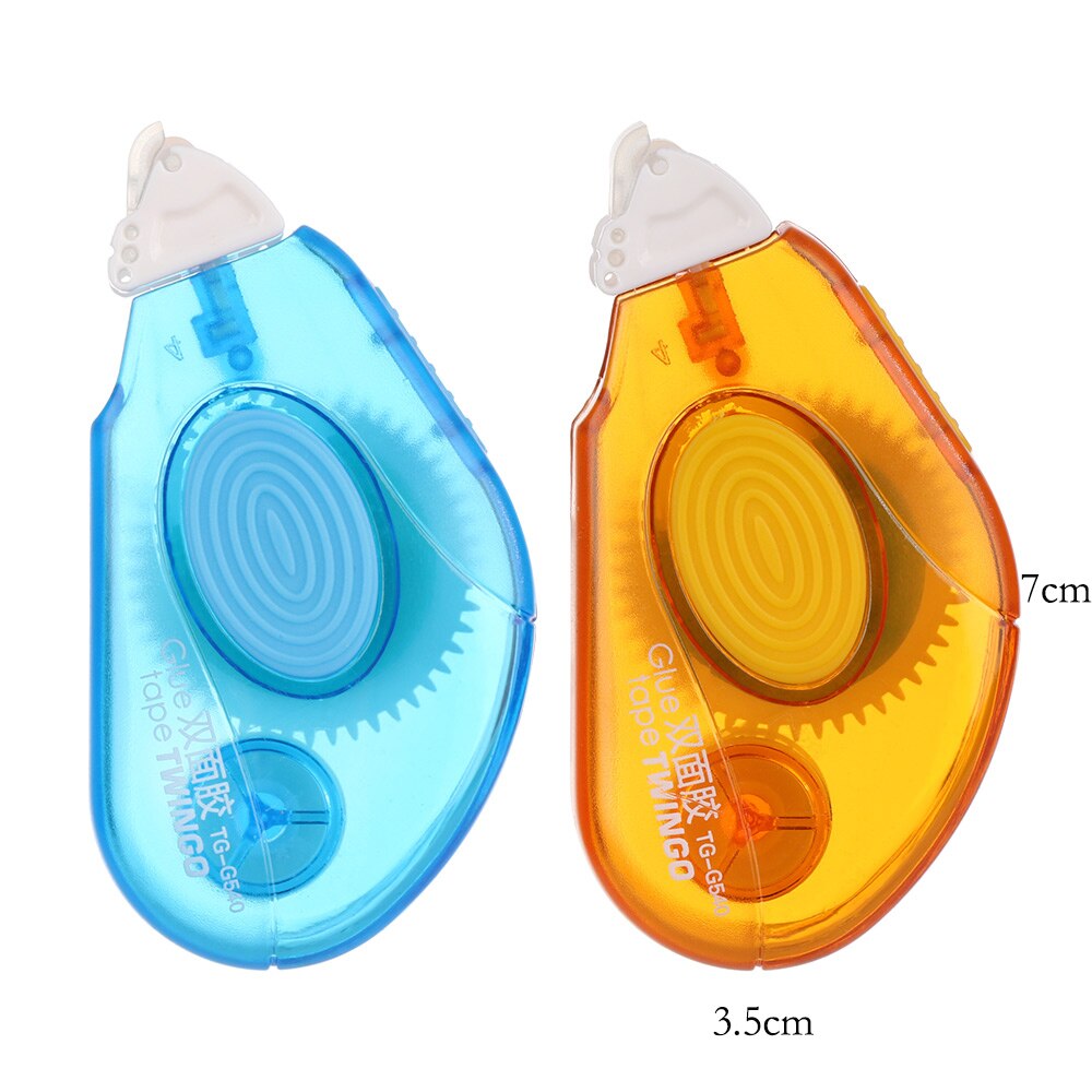 Double Sided Adhesive Dots Stick Roller Glue Tape Dispenser Sticks Adhesive Cutter Stationery Office Supply 3 Types: Random Color