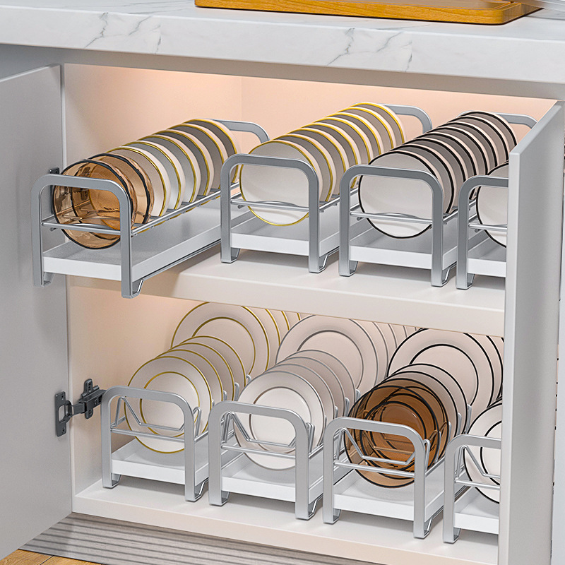 Stainless Steel Kitchen Drainage Rack Multifunctional Dish Storage Rack Easy to Dry Not Wet Household Shelf Kitchen Accessories