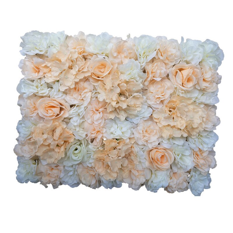 Blomma vägg konstgjord växt vägg bröllop bakgrund fotografisk bakgrund dekoration blomma rad 60 x 40cm 1pc siden blommor: 018