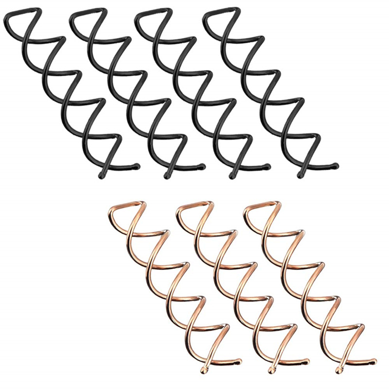 Lote de 10 unidades de horquillas en espiral para Hada del pelo, pasador giratorio, adornos de horquilla, tocado de novia, accesorios Sunmmer para mujer y niña