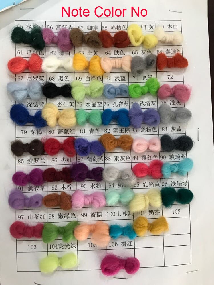 1000g 6cm tykt super chunky garn blødt merino uld garn roving spinding til arm strikning hånd strikket tæppe: Bemærk farve nr. -2