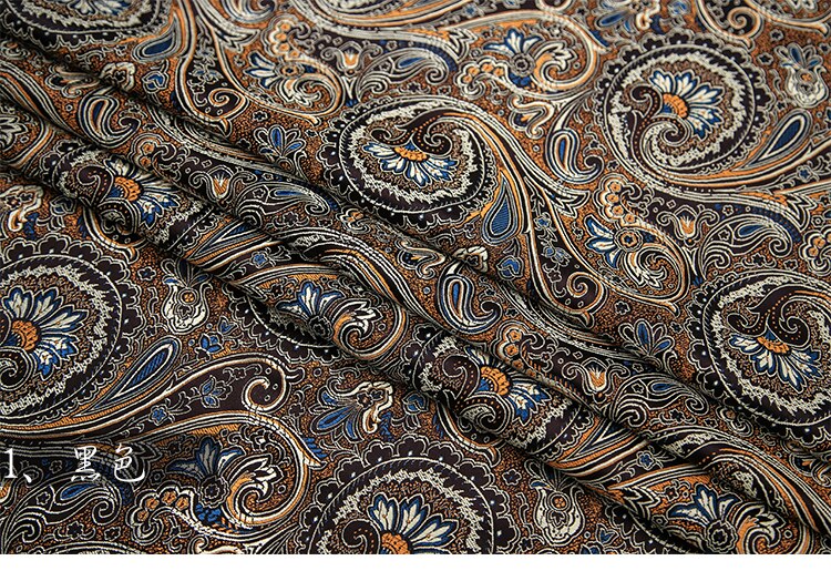 Amerikansk stil metallisk jacquard brokadestoff, silke nylon 3d jacquard stoff til frakkekjole bordduk dekorativt hjemmevev