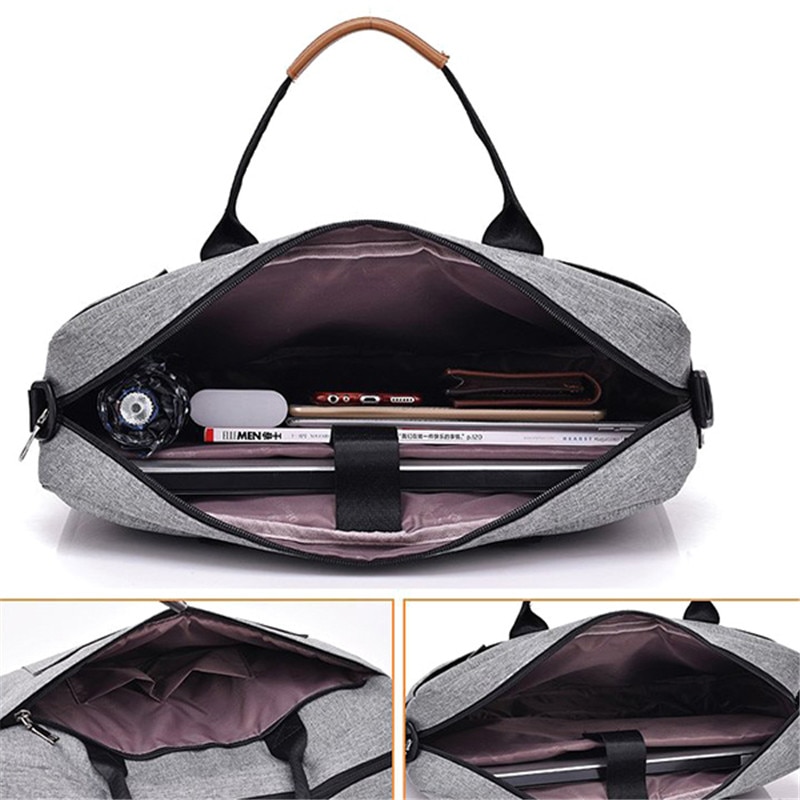 Sac d'ordinateur d'affaires décontracté femmes hommes porte-documents en toile 16 pouces ordinateur portable sac à bandoulière pour femme mâle sac à main voyage grand fourre-tout