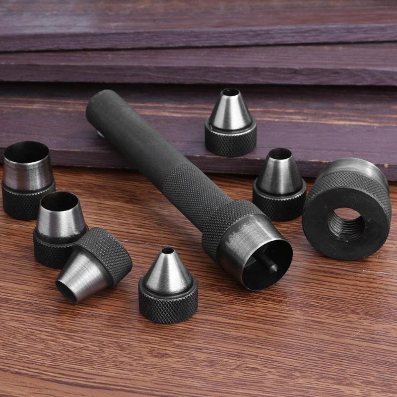 10 stuks zware holle ponsset, pakking, leer, rubber, ponsen, doe-het-zelf, leerbewerking, perforeergereedschap, gereedschap om te ponsen