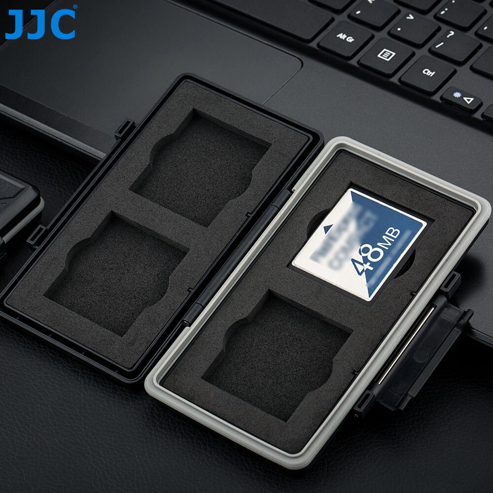 Jjc 4 Slots Cf Kaarthouder Case Box Compact Flash Geheugenkaart Opslag Voor Canon 5DM4 5DM3 5DM2 5D 5DS R 7DM2 7D 1DC 1DX 1DS 1D