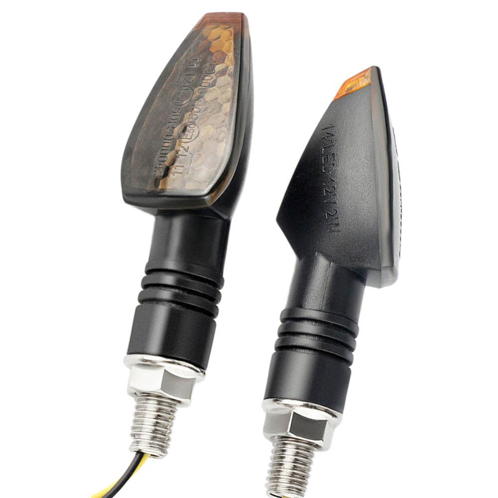 4X motocyklowe kierunkowskazy przydymione soczewki doprowadziło bursztynowy kierunkowskaz migacz świetlny uniwersalny