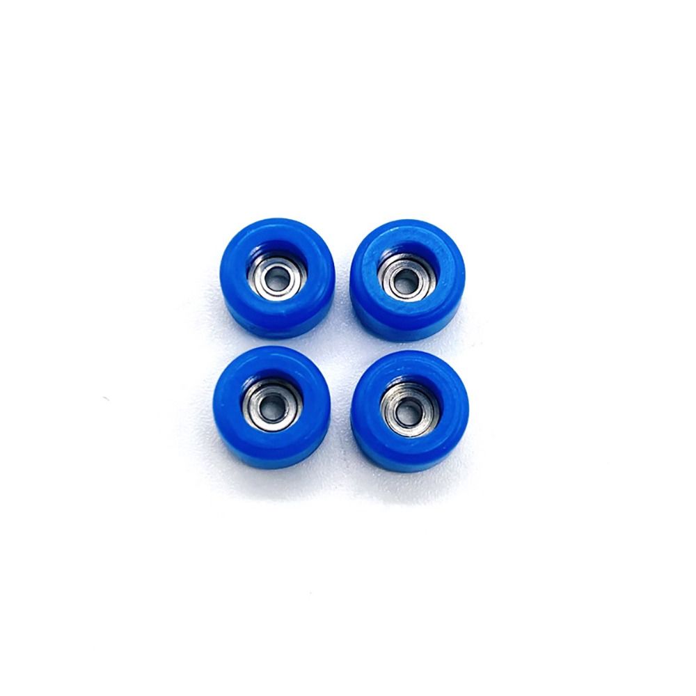 4Pcs Bearing Wheel PU Metal Urethane Fingerboard Wheels CNC Mini Finger Skate Board Accessory: Orange