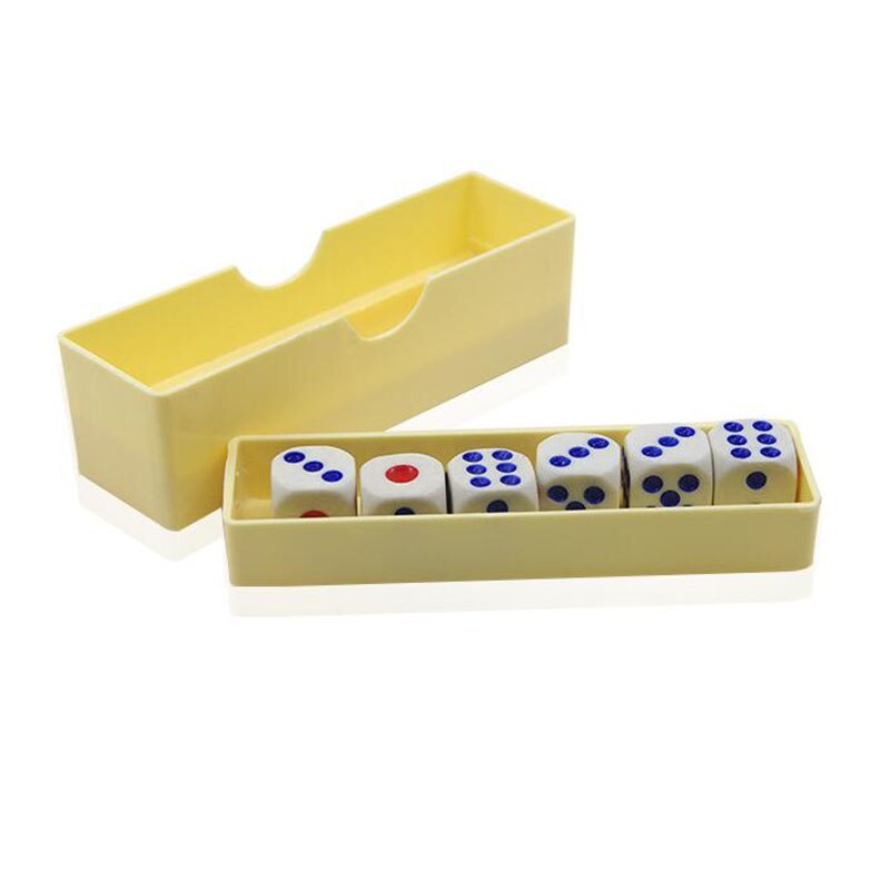 Prediction Dices (Normal Dice) Magic Tricks Close Up Six Die Flash Change Magia Mentalism Illusion Gimmick Props Toys for Kids: Yellow