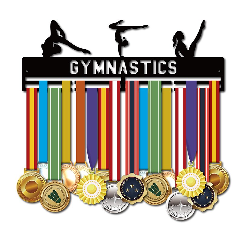DDJOPH Sport medaille hanger holder voor Gymnast Medaille display rack Gymnastiek medaille hanger 40cm L Hold 32 + medailles
