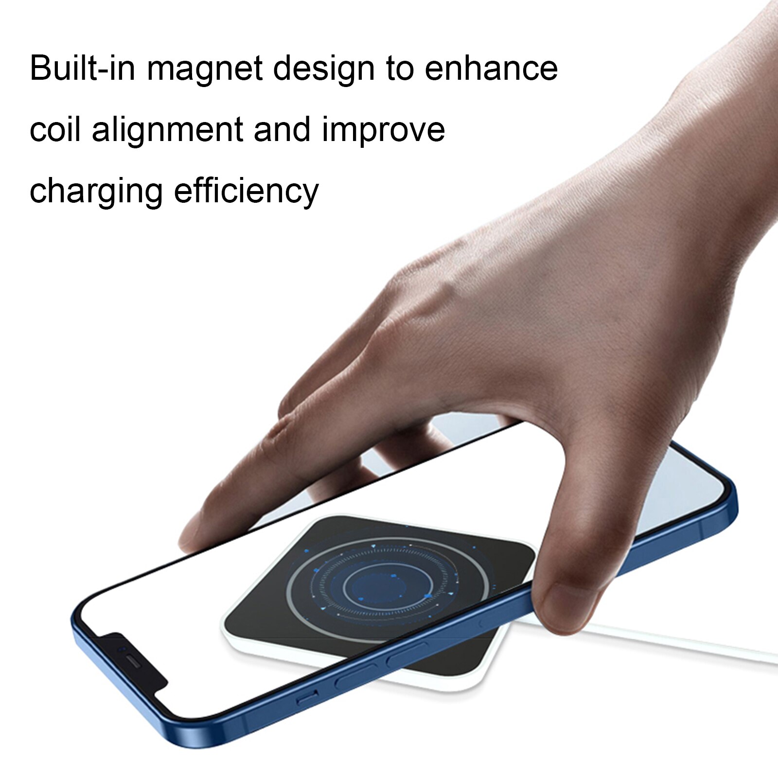15w Wireless Charger Mobile Phone Charger For iPhone 12 Magnetic USB-C Interface Fast Wireless Charging