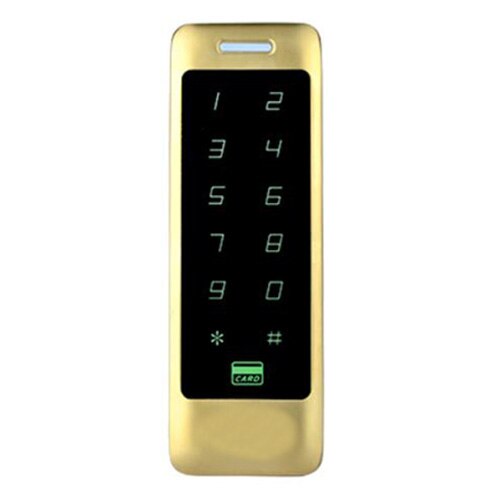 Waterproof Touch Metal 125khz RFID Access Control Machine Electronic Door Lock Electric Gate Opener Smart Keypad: gold