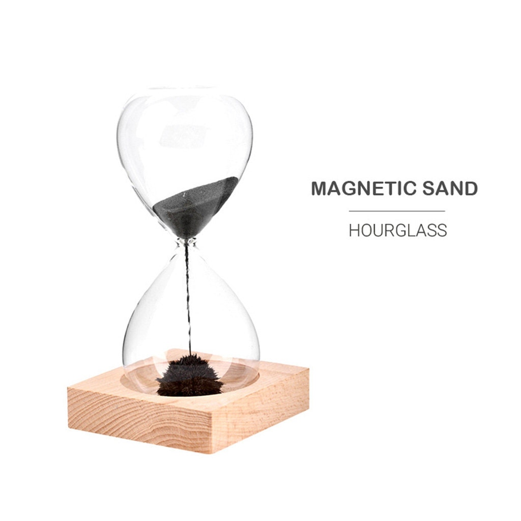 Glas Hourglasss Eisen Pulver Magnet Sanduhr Kreative Handwerk Sanduhr Dekoration Timer Countdown Uhren Sanduhr