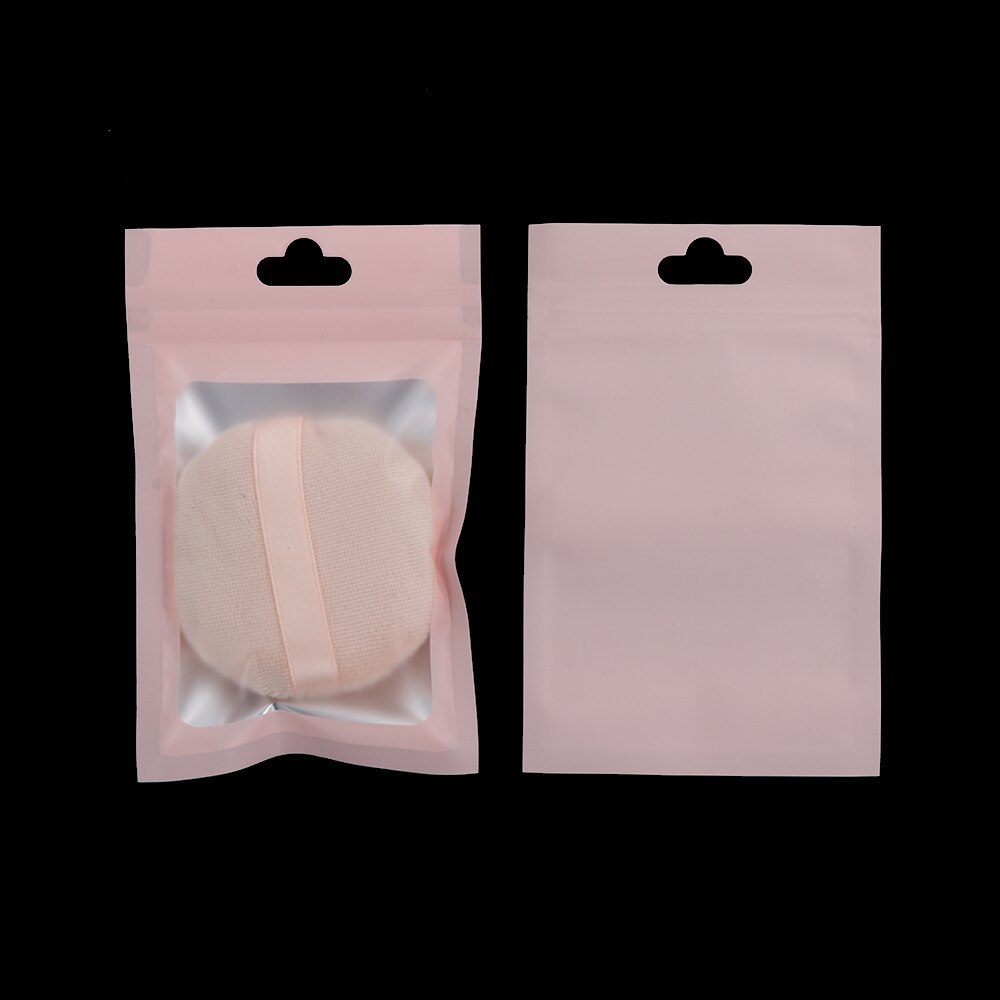 20 Stks/pak Self Seal Matte Zip Lock Plastic Zak Kleine Waterdichte Rits Hersluitbare Opbergtas Aluminiumfolie Hologram Voedsel Pouch
