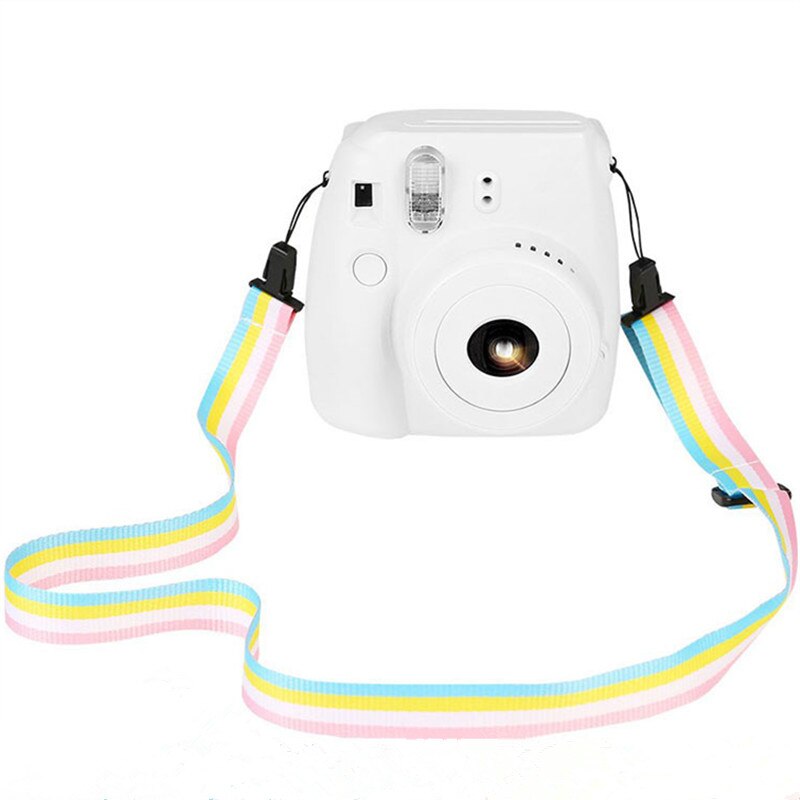 Universele Verstelbare Rainbow Camera Schouder Draagriem Riem Voor Fujifilm Instax Mini 9/ 8 /8 + Camera riem Accessoires Deel
