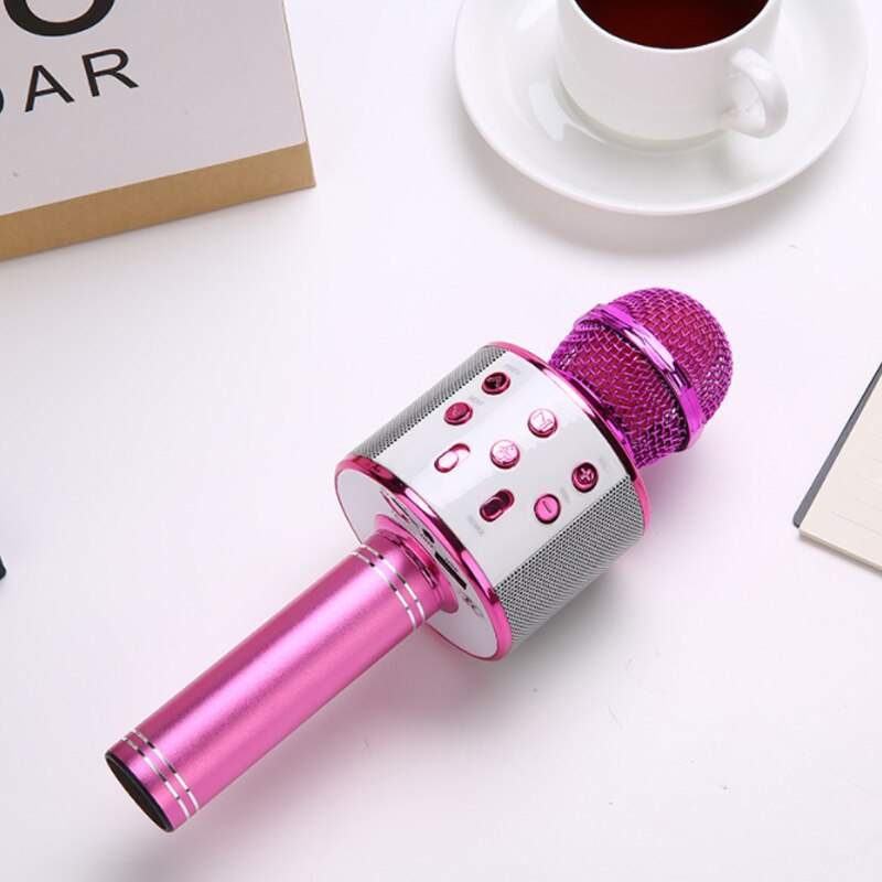 858 mobile phone k song microphone microphone audio microphone k song treasure live bluetooth wireless condenser microphone whol