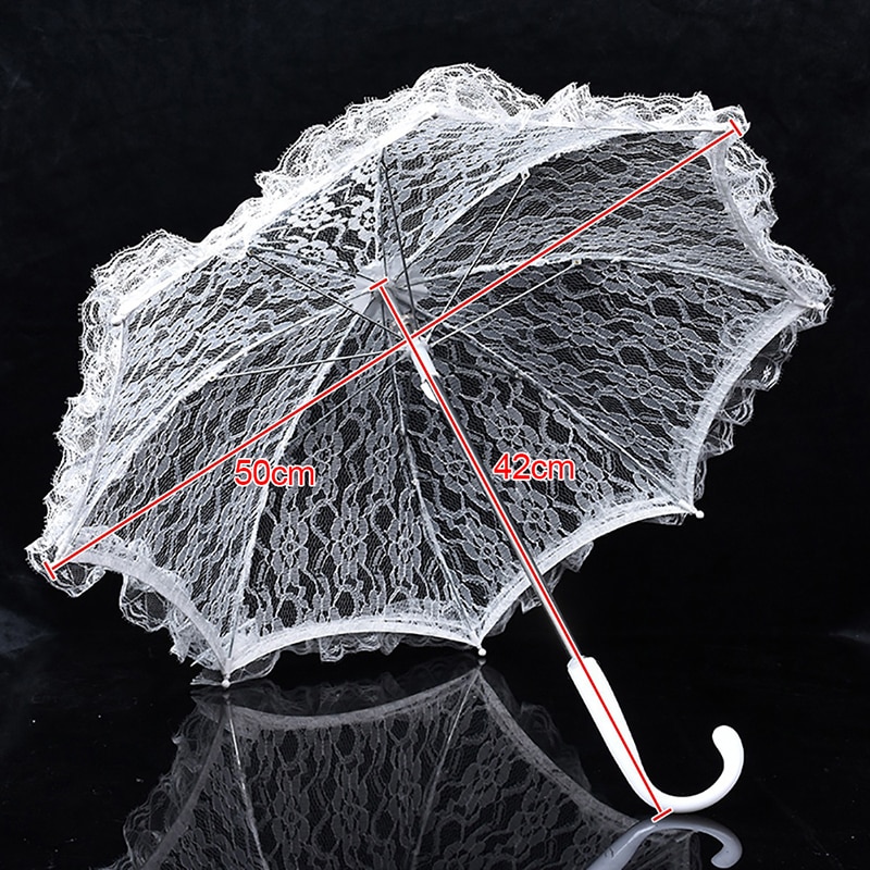 Lace Wedding Shooting Parasol Umbrella Lady Costume Accessory Bridal Photo Props